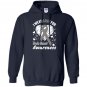 I wear gray for brain cancer awareness ribbon Hoodie