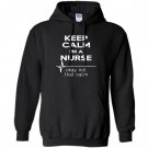 Keep calm im a nurse funny heartbeat medical Hoodie