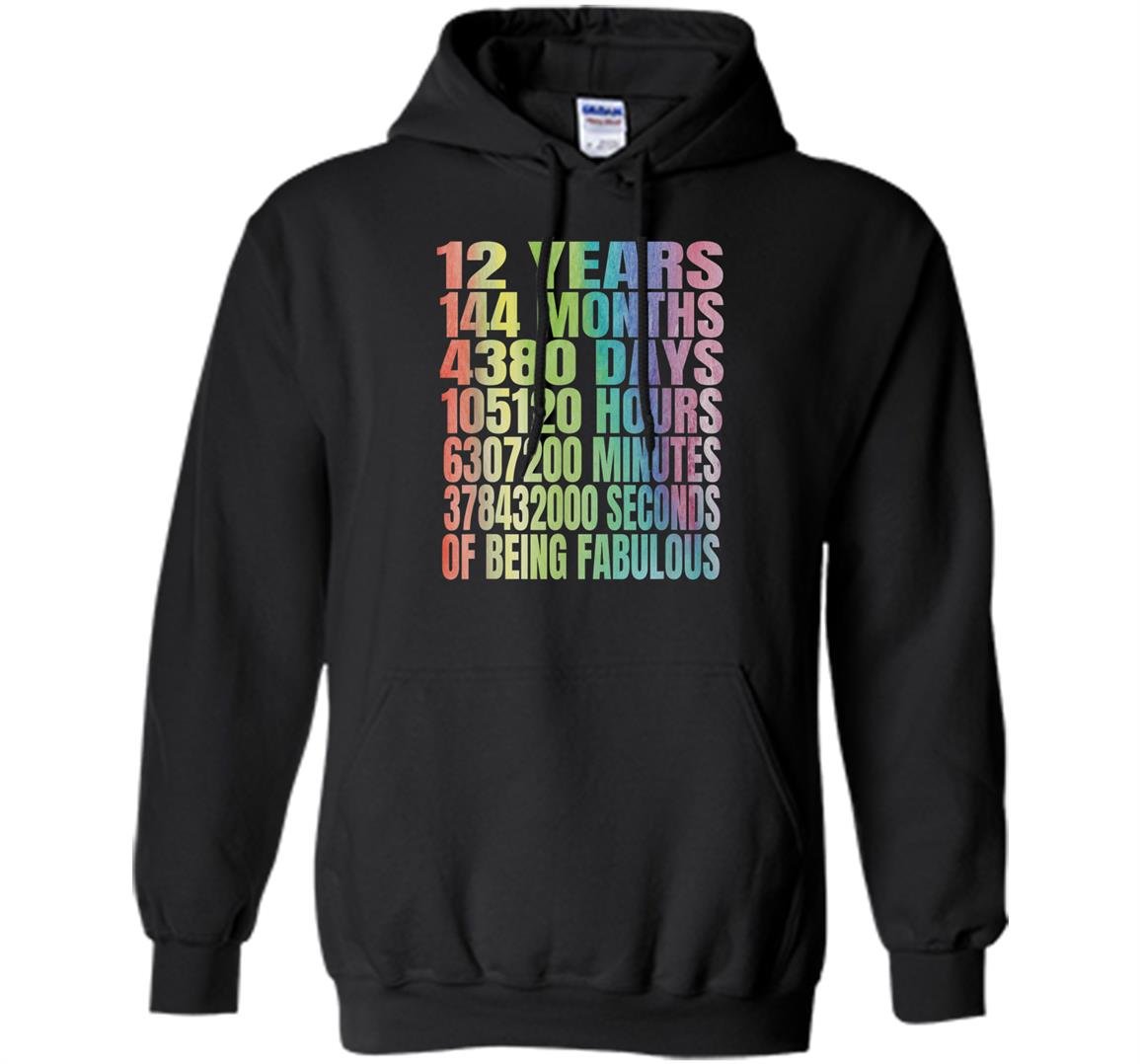12 years old 144 months 12th birthday gift ideas Hoodie