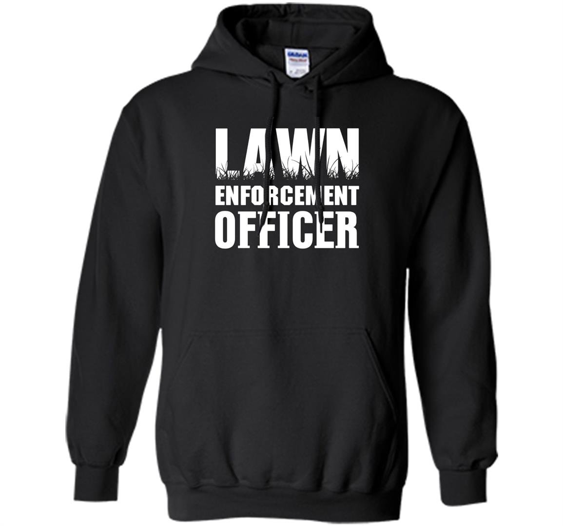 Lawn enforcement officer funny mowing Hoodie