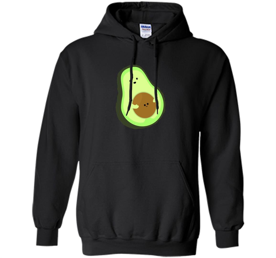Lol cute amusing avocado pregnant mom with baby seed Hoodie