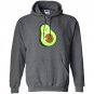 Lol cute amusing avocado pregnant mom with baby seed Hoodie
