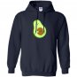 Lol cute amusing avocado pregnant mom with baby seed Hoodie