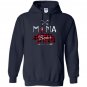 Mama bear buffalo plaid family camping bear Hoodie
