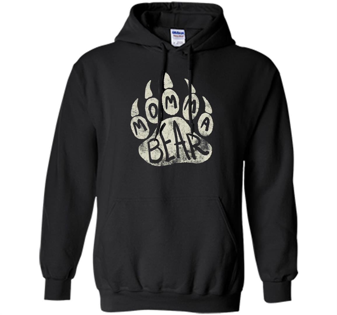 Momma bear mama bear paw print mothers day mom Hoodie