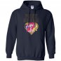 My little pony pony squad with gold glitter Hoodie