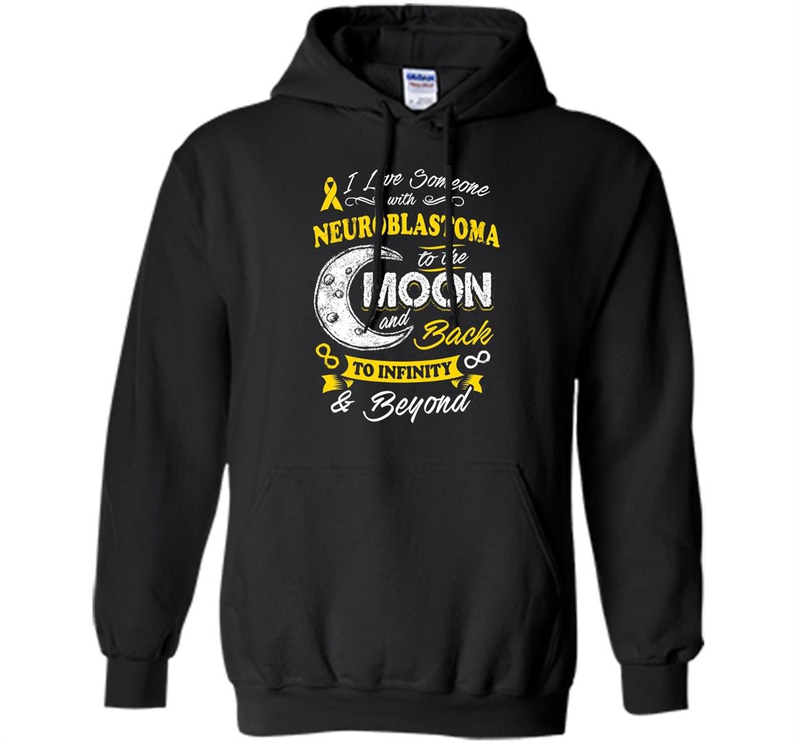 Neuroblastoma awareness moon back love Hoodie