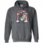 Ninja unicorn dinosaur t-rex squad rainbow Hoodie