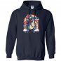 Ninja unicorn dinosaur t-rex squad rainbow Hoodie