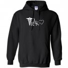 Nurse rn heartbeat heather Hoodie