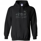 Peter pan lost boys stay lost green outline Hoodie