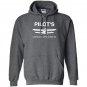Pilots looking down on people since 1903 with airplane pict Hoodie