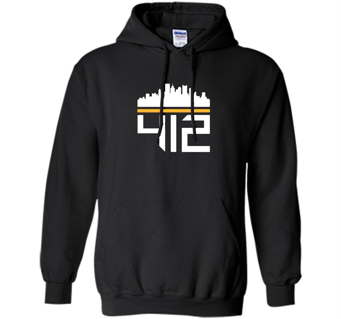 Pittsburgh skyline 412 design Hoodie
