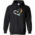 Puzzles piece of heart love autism awareness Hoodie