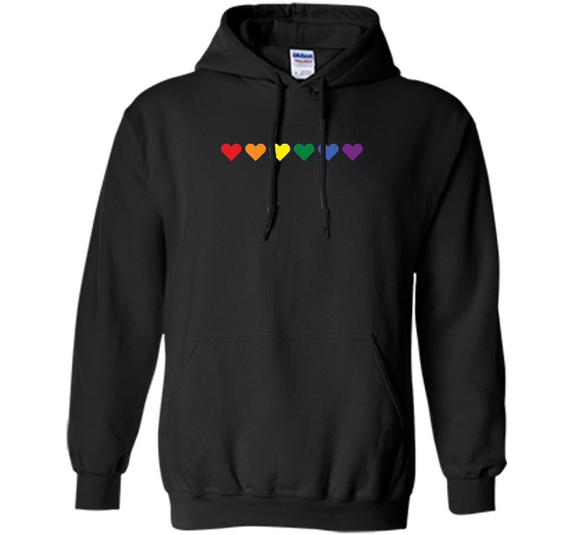 Rainbow hearts gay pride emoji hearts lgbt rainbow Hoodie