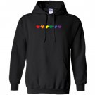 Rainbow hearts gay pride emoji hearts lgbt rainbow Hoodie