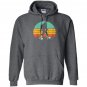 Retro bigfoot roller skating sasquatch 80s skater Hoodie