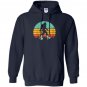 Retro bigfoot roller skating sasquatch 80s skater Hoodie
