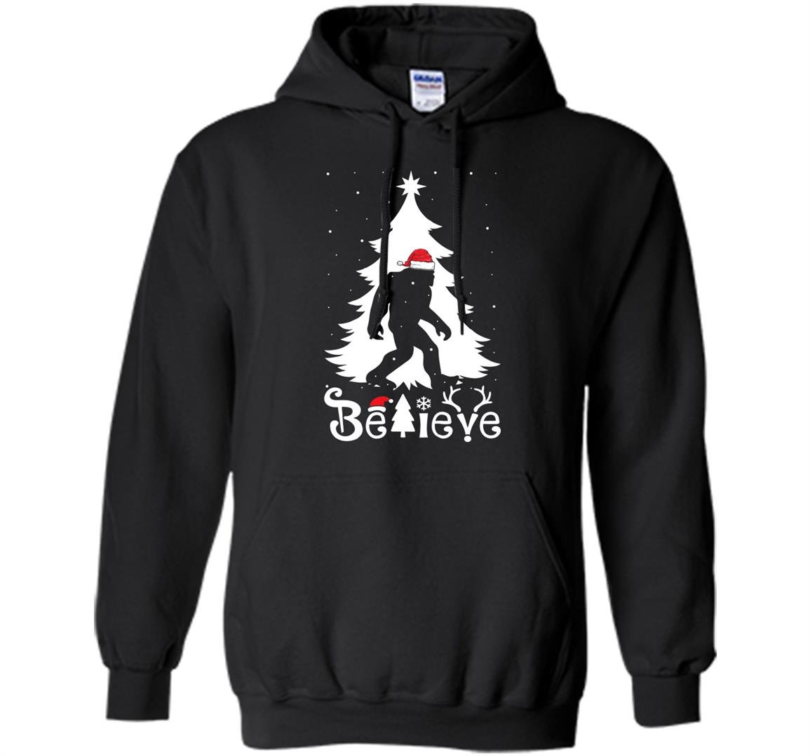 Santaquatch believe bigfoot christmas santa hat xmas Hoodie