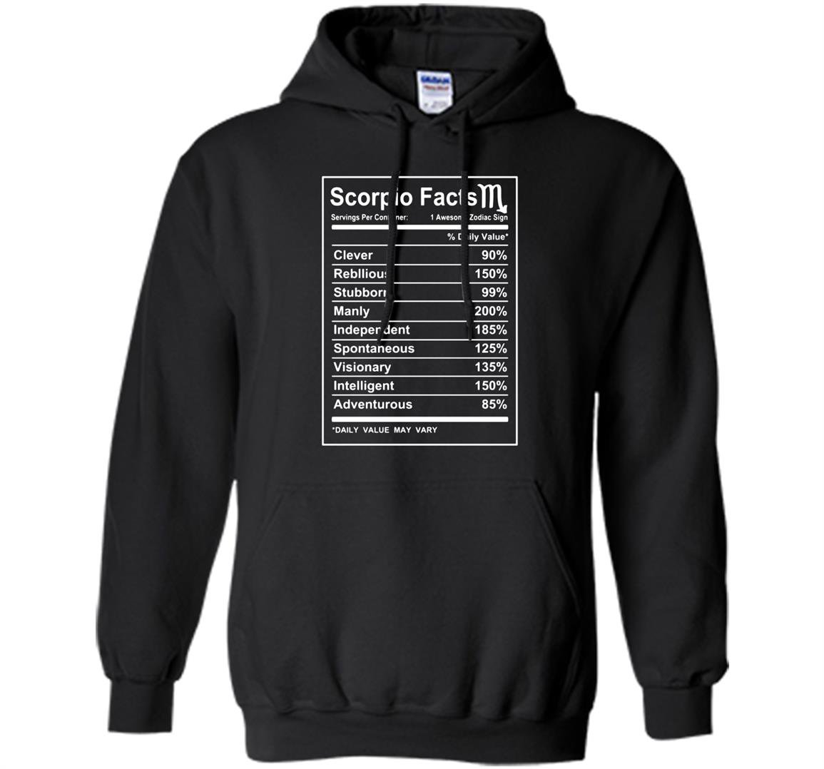 Scorpio facts funny scorpio zodiac cool short slee Hoodie