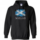 Scotland flag distressed vintage Hoodie