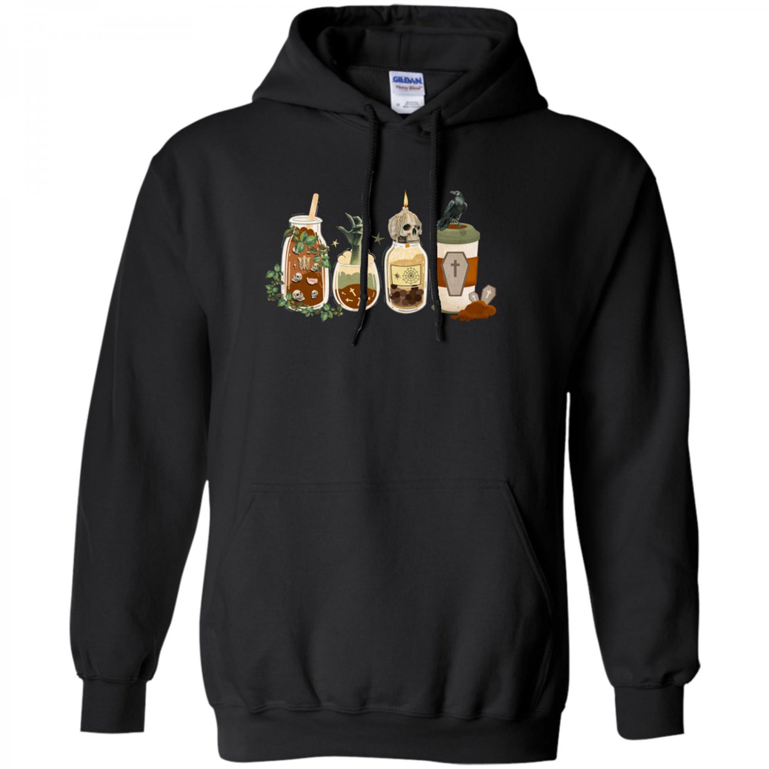 Fall Coffee, Cute Halloween, Coffee Lover , Halloween Skeleton Latte Drink Cup, Goth Skeleton Hoodie