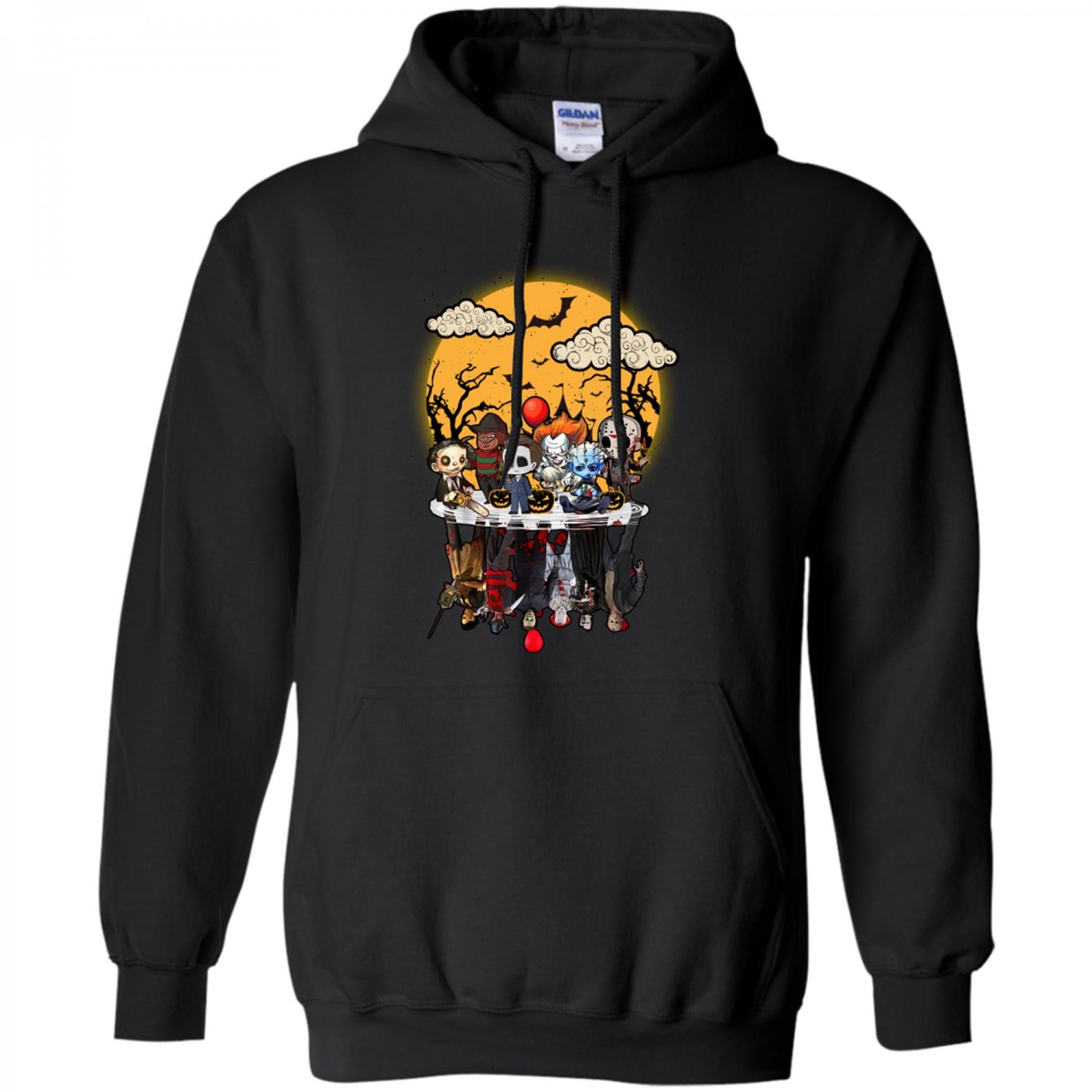 Halloween Reflections, Horror Movie Unisex Hoodie