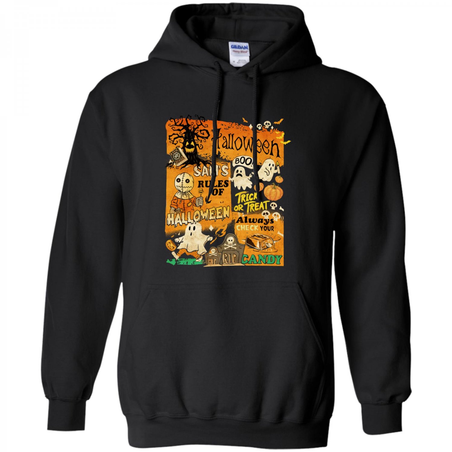 Halloween Spooky Season, Horror Scary Season Gift  Halloween Ghost Skeleton Hoodie