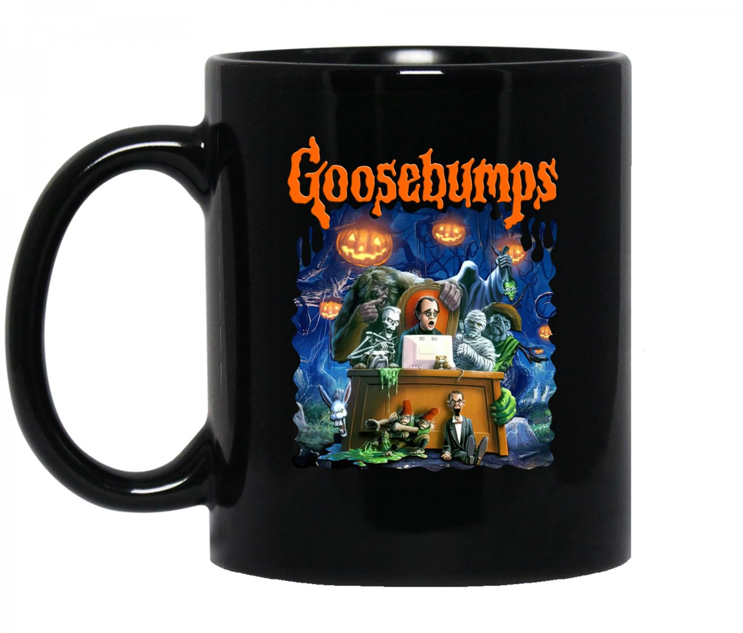 Goosebump, Retro Halloween, Goosebump Pumpkin Ghost, Horror Movie, Spooky Season Mug