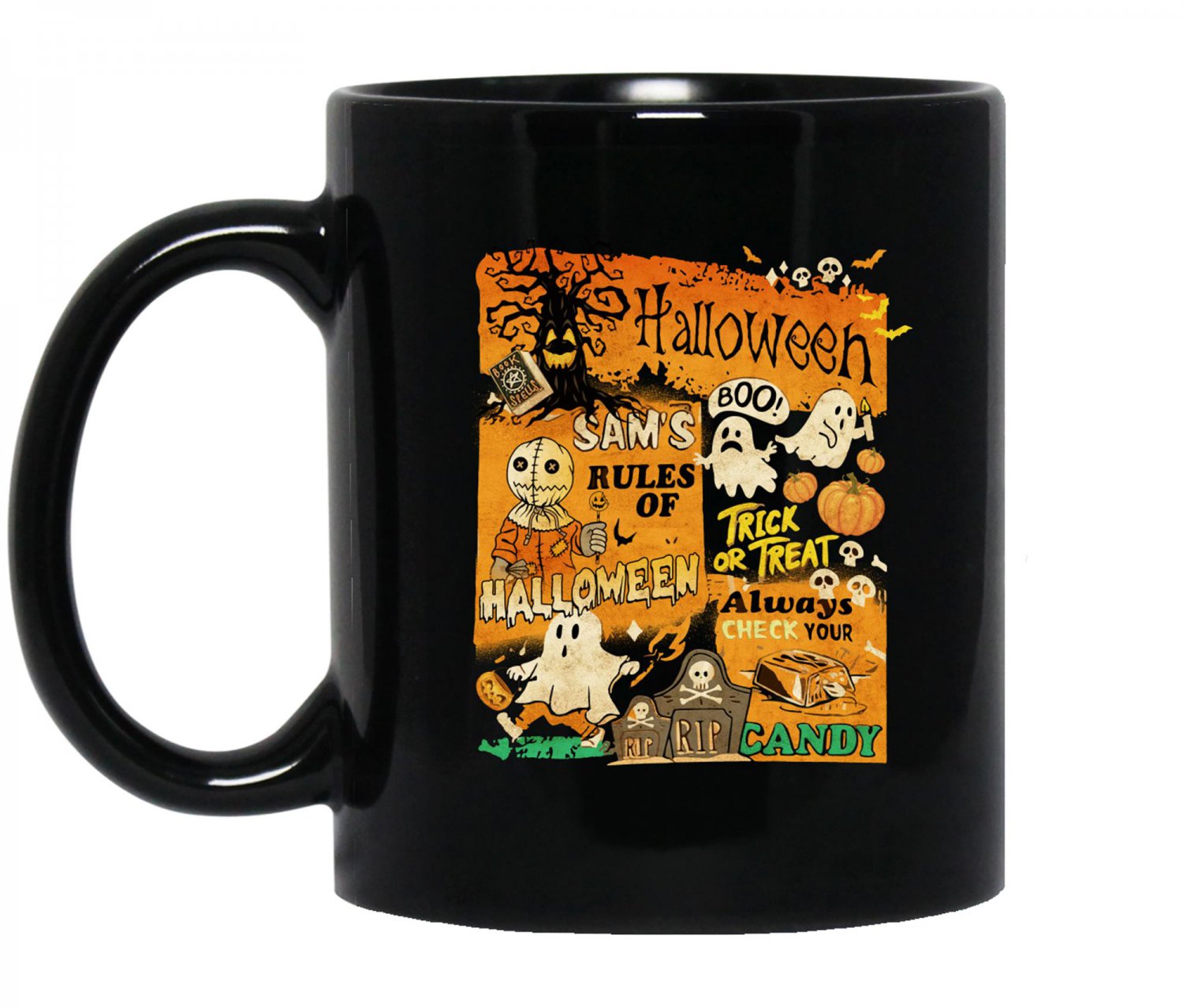 Halloween Spooky Season, Horror Scary Season Gift Halloween Ghost Skeleton Mug