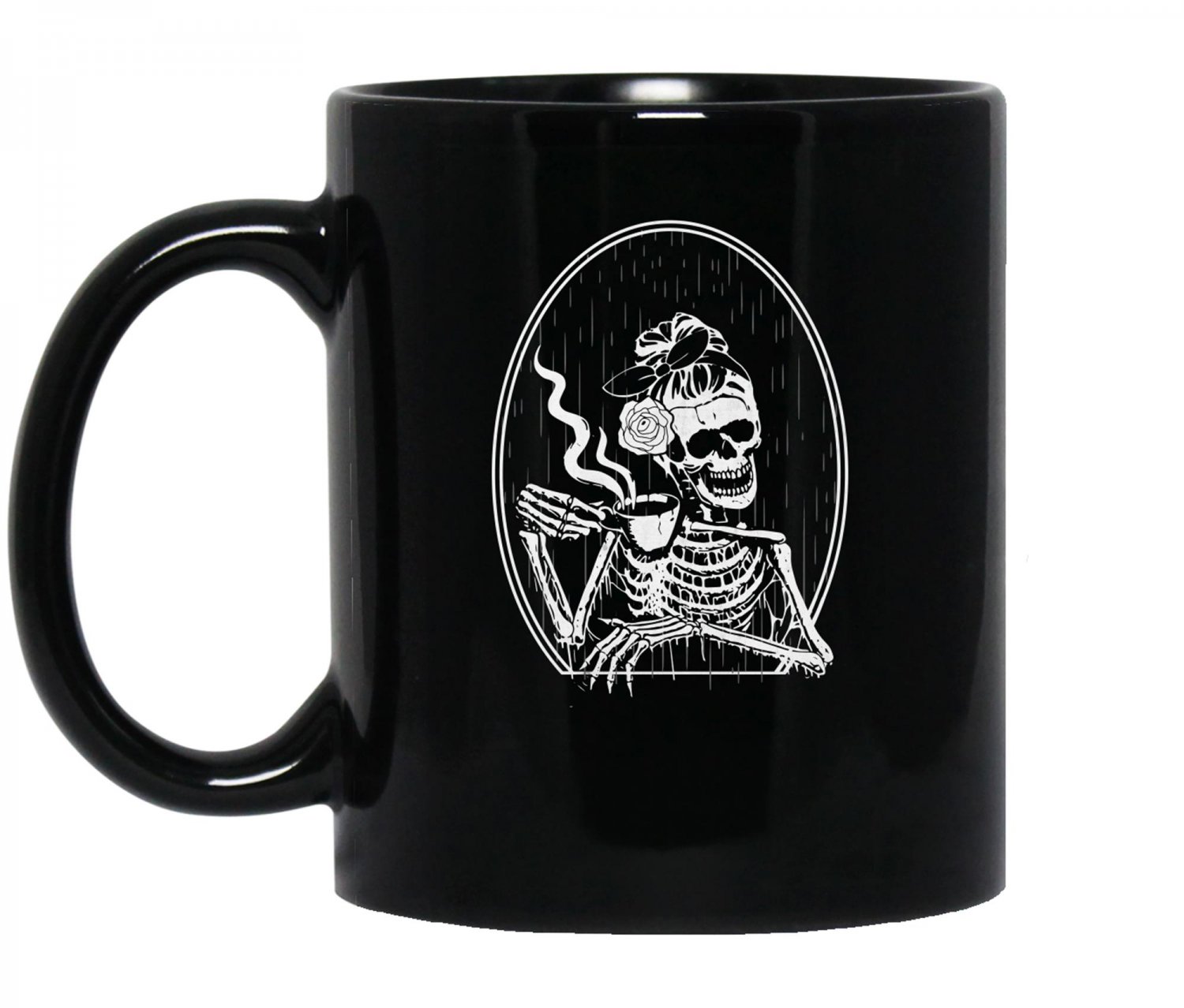 Hot Coffee Skeleton, Skeleton Drinking Coffee, Skeletons Halloween, Skull Halloween Mug