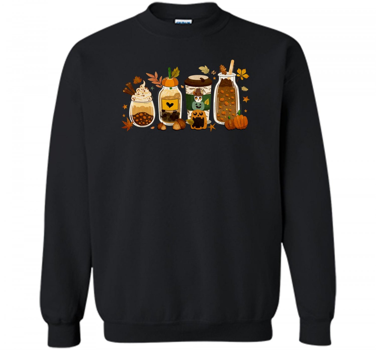 Fall Coffee, Cute Fall, Coffee Lover, Halloween Pumpkin Latte Drink Cup, Pumpkin Spice Sweatshirt