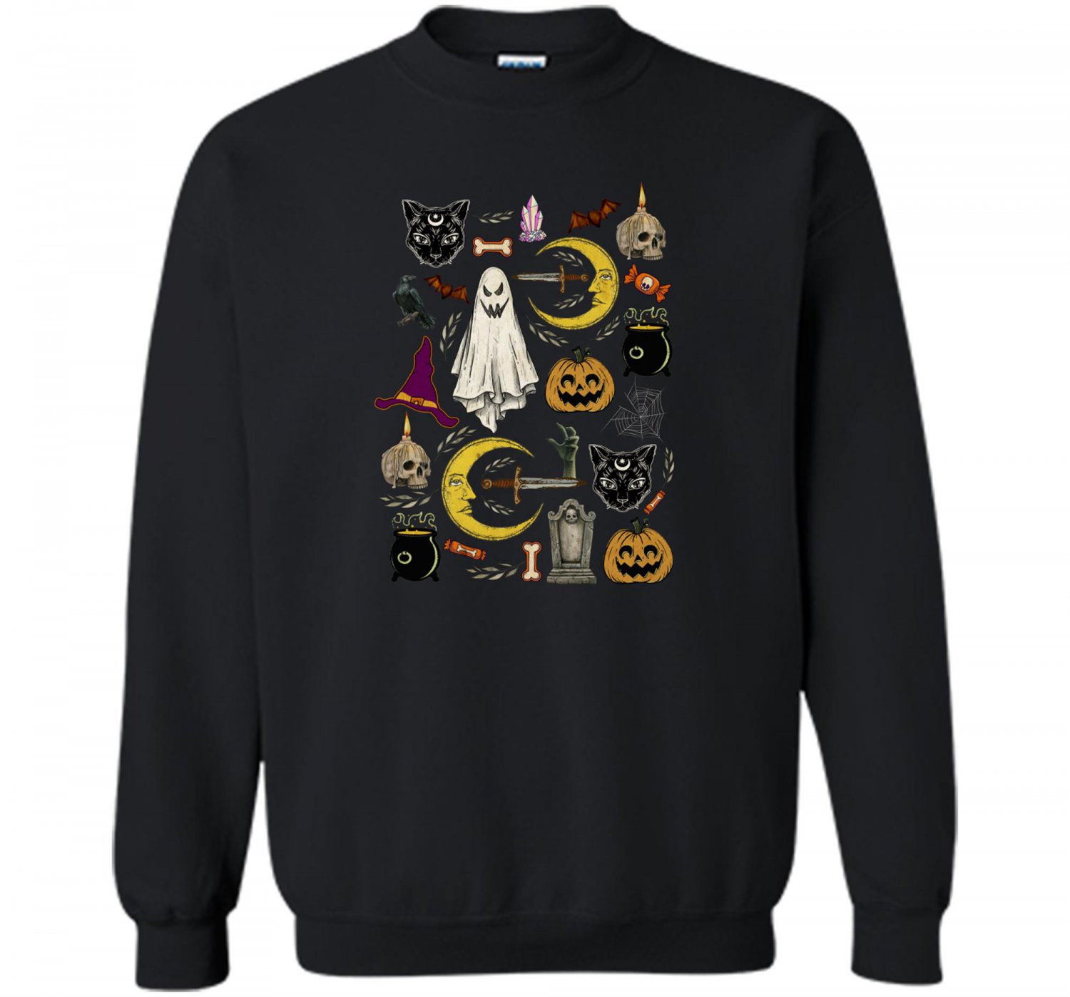 Vintage Halloween, Vintage Fall, Pumpkin, Bad Witch, Fall Sweashirt