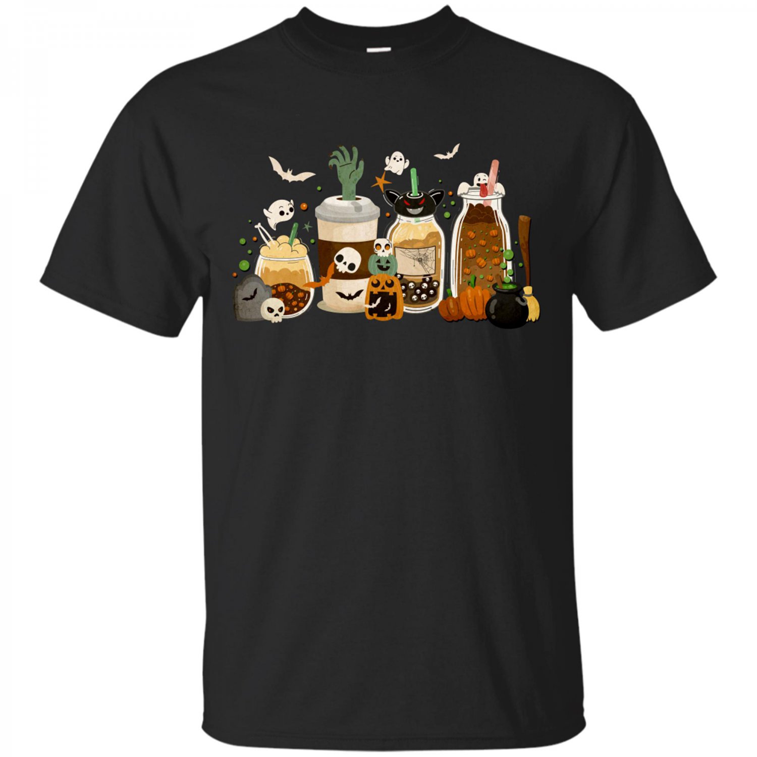 Fall Coffee, Cute Fall, Coffee Lover, Halloween Pumpkin Latte Drink Cup, Pumpkin Spice T-shirt