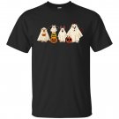 Halloween, Ghost, Halloween Dog, Ghost Dog, Happy Halloween, Retro Spooky Season T-shirt