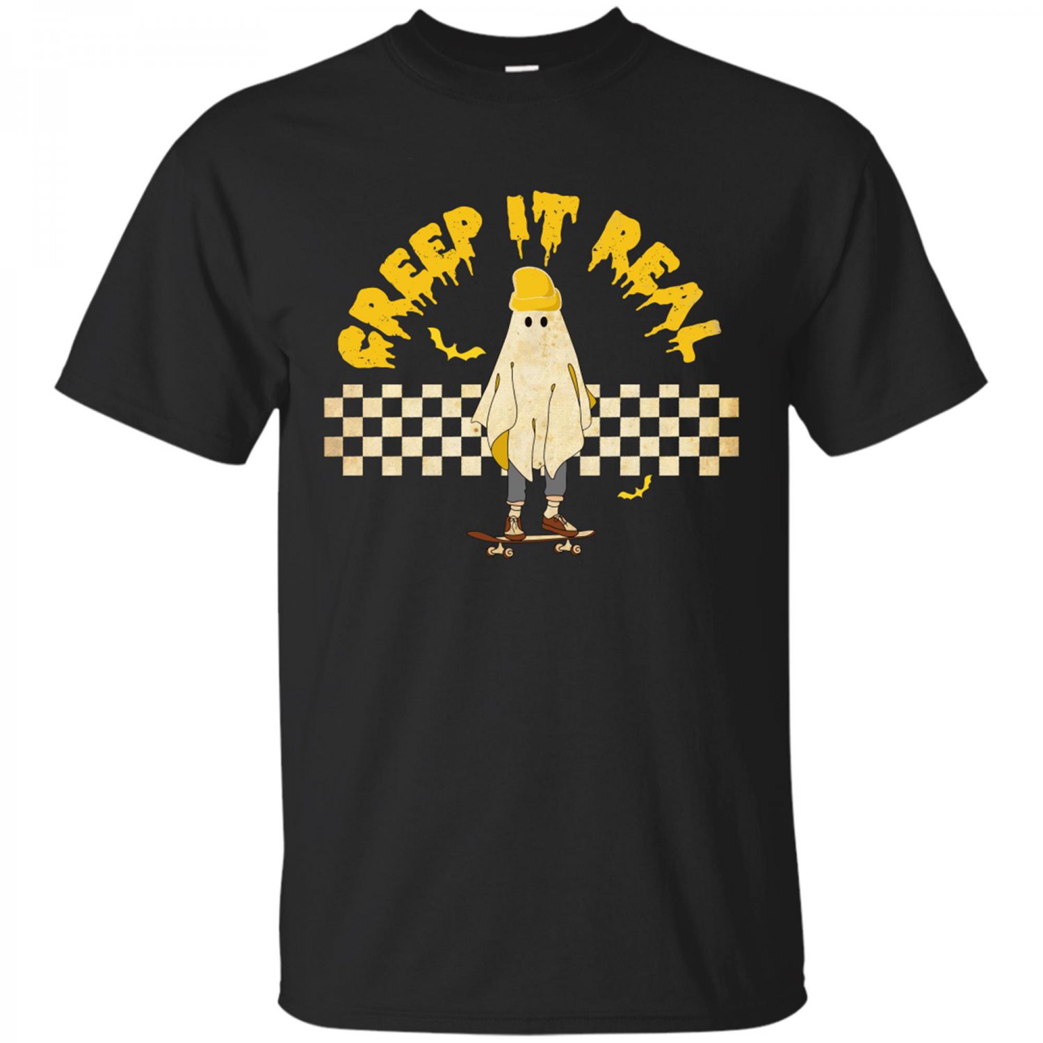 Retro Halloween Comfort Colors, Creep it Real, Vintage Ghost Halloween, Retro Fall T-shirt