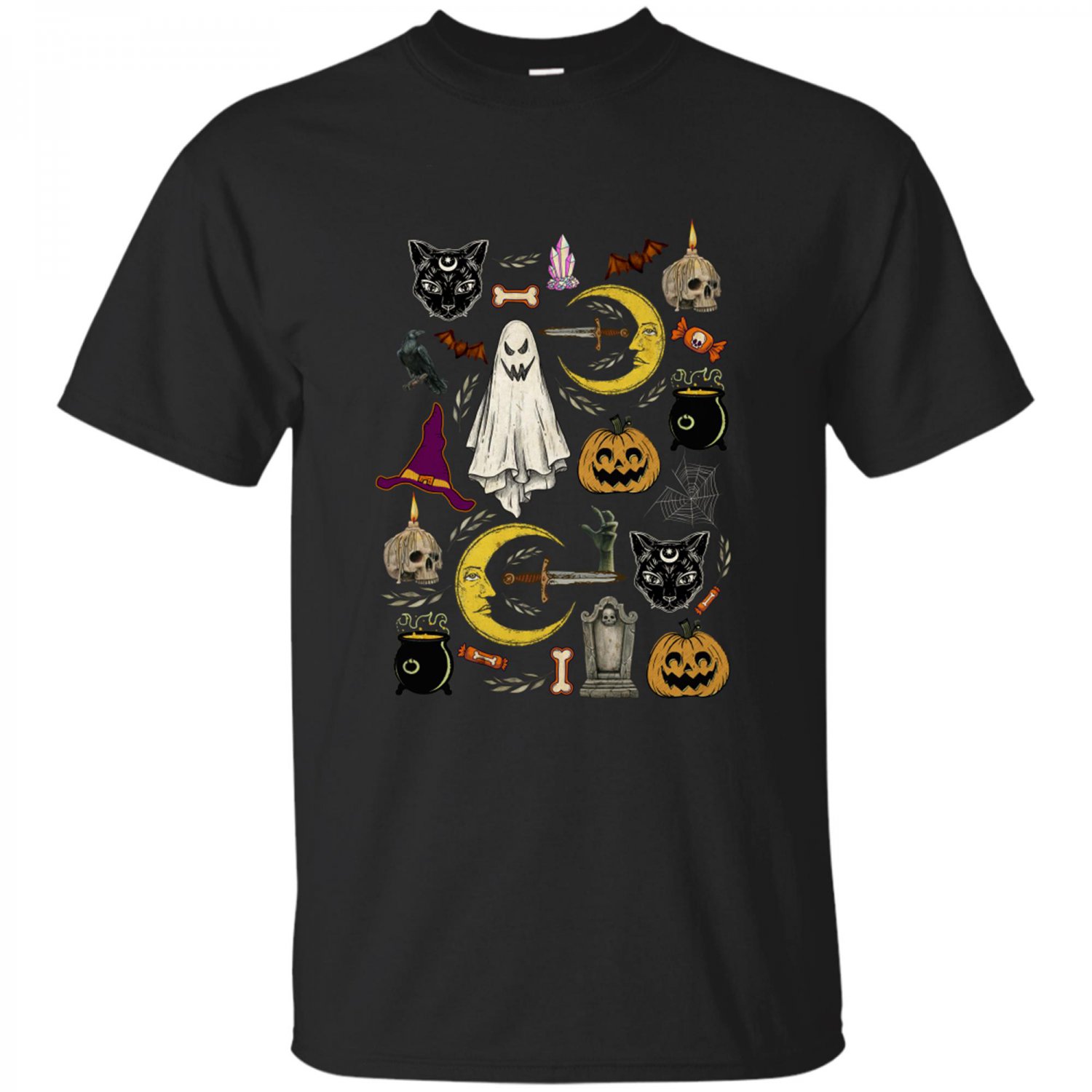 Vintage Halloween, Vintage Fall, Pumpkin, Bad Witch, Fall T-shirt