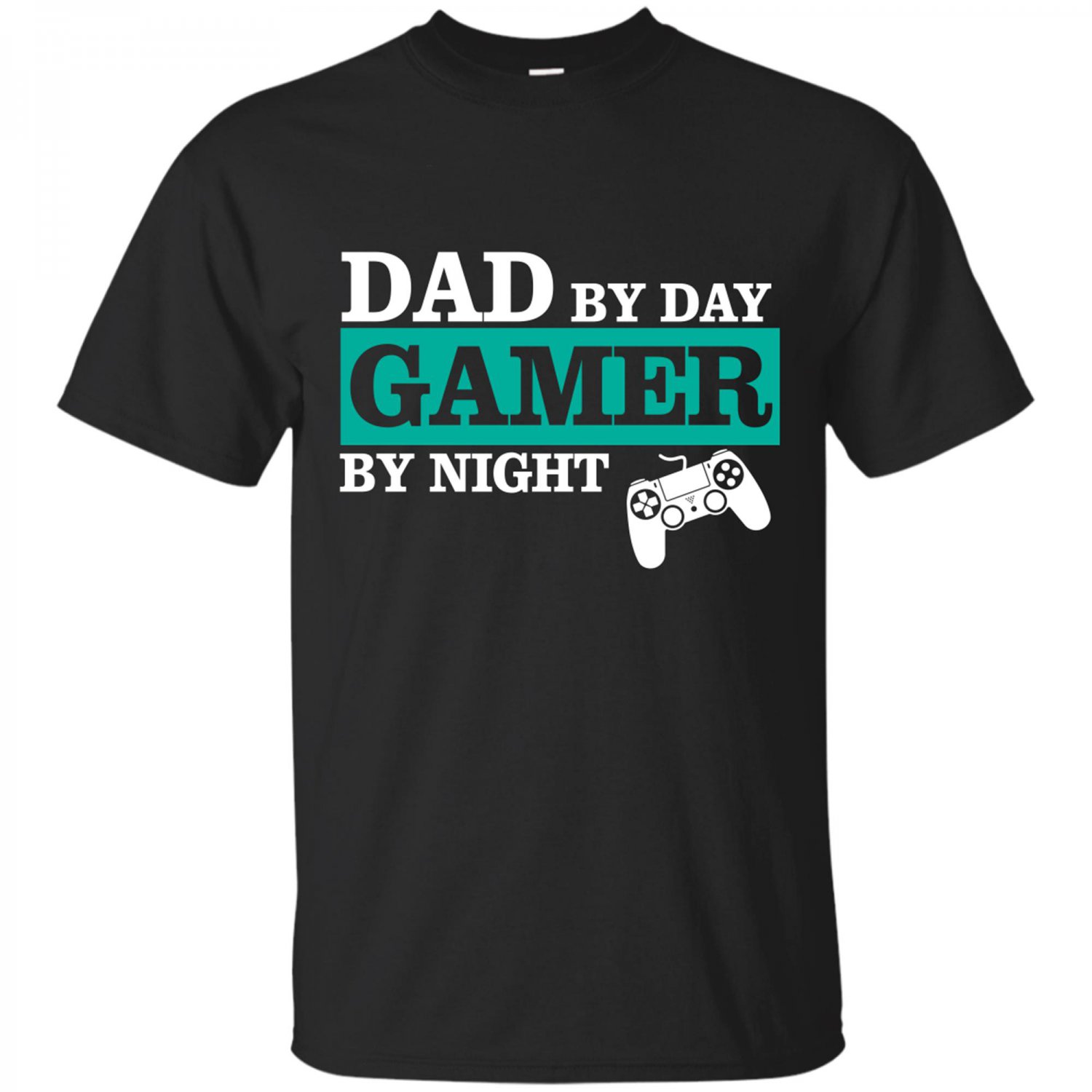 Father T-Shirt - Dad By Day Gamer By Night T-shirt