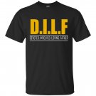DILF Devoted Involved Loving Father, Funny Humour Slogan Father Day Grandad Unisex Gift T-shirt