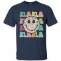 Retro Mama Smiley Face Mama Mother's Day Shirt For Mom, Pregnancy Announcement T-Shirt