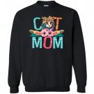 Boho Cat Mom Cat Mama Cat Lover Mother's Day Gift For Mom, Cat Lover Tshirt, Boho Sweashirt