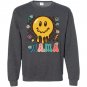 Retro Mama Mama Smiley Face Mother's Day Shirt, Mom Sweashirt