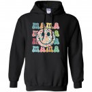 Retro Mama Smiley Face Mama Mother's Day Shirt For Mom, Pregnancy Announcement Hoodie