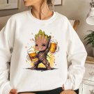 Baby Groot from Guardians of the galaxy drinks a beer T-shirt Hoodie Sweatshirt and Mug