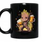 Baby Groot from Guardians of the galaxy drinks a beer T-shirt Hoodie Sweatshirt and Mug