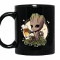 Baby Groot from Guardians of the galaxy drinks a beer funny T-shirt Hoodie Sweatshirt and Mug