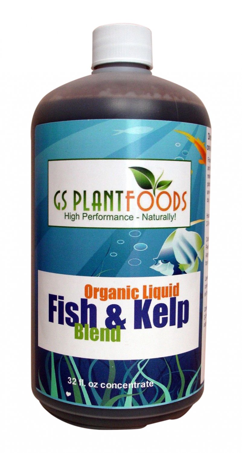 Fish & Kelp Blend Organic Fertilizer, 1 Quart of concentrate