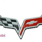 Corvette grill emblem LOGO Embossed Raised Letter Decals / Sticker