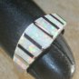 SILVER Elegant White Fire Opal Ring Size 7, WR41404