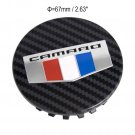 Set of  Four 2.67 Inch Chevrolet CAMARO  Carbon Fiber RIM Wheel Center Caps